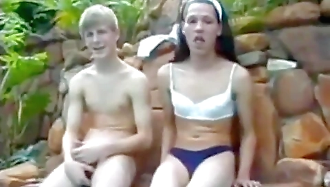 Cute teen with a sexy face gets her ass and pussy licked